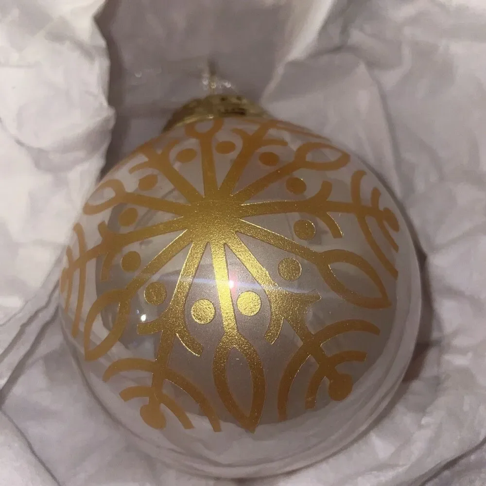 2022 Hallmark Christmas Commemorative 2022 Glass Ball Bulb Keepsake Ornament